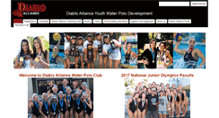 Desktop Screenshot of diablowaterpolo.com