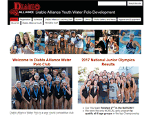 Tablet Screenshot of diablowaterpolo.com